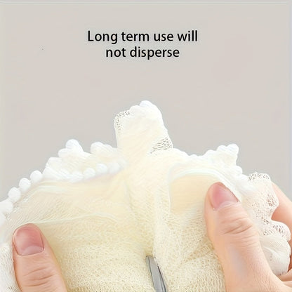 8pcs Set Of Gentle Exfoliating Bath Sponge To Enhance Your Bathing Effect: Luxurious, Large Bubble Bath Ball - Super Soft, Cute, Dual-use, Ultimate Care