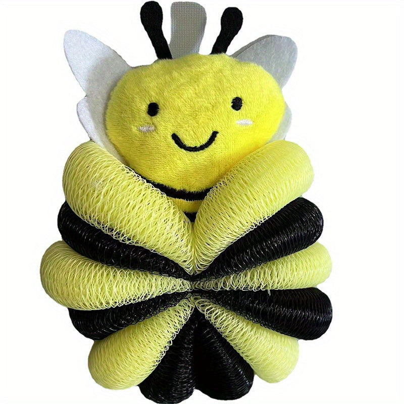 Cartoon Bee Bath Sponge Shower Sponge Balls for Exfoliating