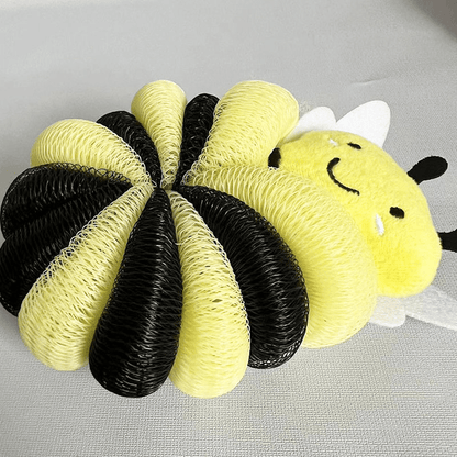 Cartoon Bee Bath Sponge Shower Sponge Balls for Exfoliating