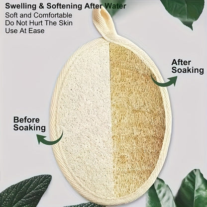 20pcs Natural Luffa Bath Balls, Facial And Body Exfoliating Scrub Made From Luffa Flesh, Manual Facial Cleaning And Makeup Remover Brush, Multifunctional And Cost, Suitable For Kitchen Utensils, Countertops, Non Stick Kitchenware, Fruits