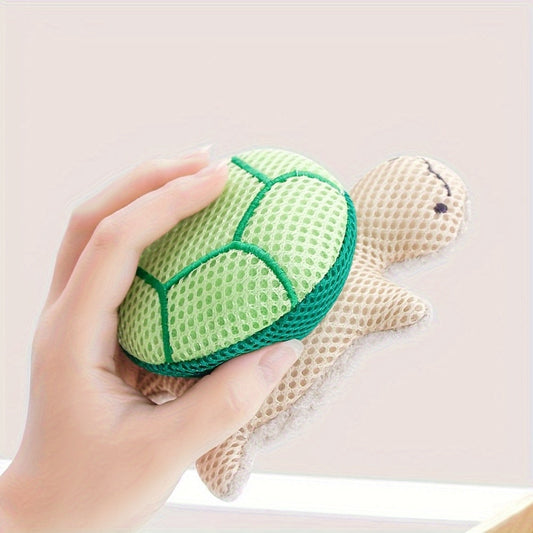 1 Pack Double-Sided Turtle Bath Ball Cute Shower Ball Light Beige Cleaning Body Exfoliating Bath Ball Reusable Bathing Tool Bathroom Accessories